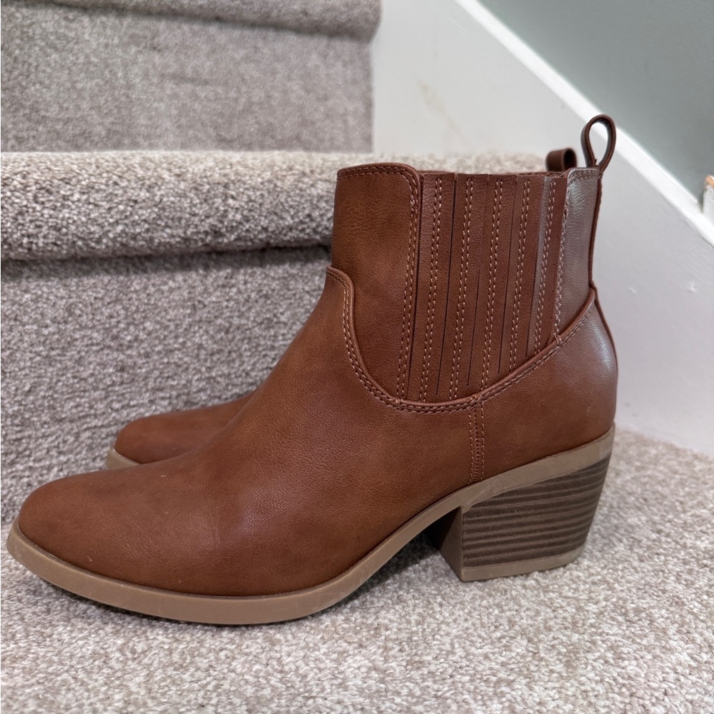 Brown booties
